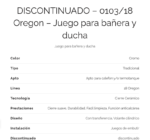 GRIFERIA DE DUCHA FV OREGON 103/18 - Imagen 2