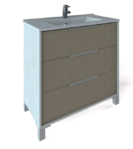 MUEBLE WATERVAN SETA WENGUE 70 cm c/mesada loza - Imagen 3