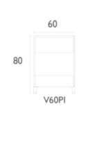 MUEBLE WATERVAN NORWAY 60 cm s/mesada - Imagen 2