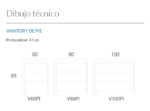 MUEBLE WATER SHANGAI 60/80 cm - Imagen 3
