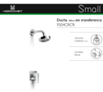GRIFERIA DE DUCHA HIDROMET SMALL s/ transferencia CROMO 9504 - Imagen 4