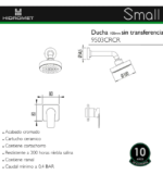 GRIFERIA DE DUCHA HIDROMET SMALL s/ transferencia CROMO 9504 - Imagen 6