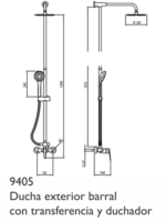 COLUMNA DE DUCHA c/ duchador HIDROMET RAPTOR - Imagen 2
