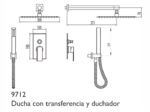 GRIFERIA DE DUCHA 30 cm c/ duchador HIDROMET INTREPID 9712 - Imagen 3