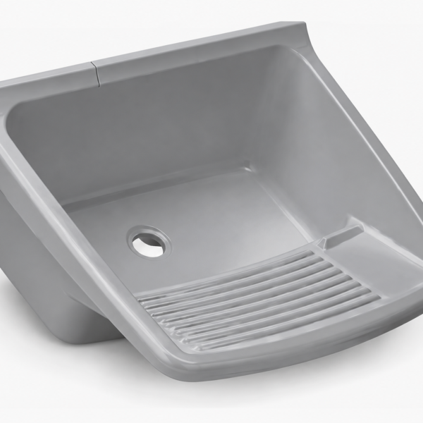 PILETA LAVADERO PVC GRIS 24L DUKE PI24G