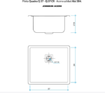 PILETA JOHNSON SIMPLE A304 QUADRA Q37CR - Imagen 6