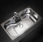 PILETA JOHNSON SIMPLE A304 LUXOR SI85STD - Imagen 2