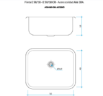 PILETA JOHNSON SIMPLE A304 E50/18 - Imagen 3