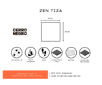 PORCELANATO ZEN TIZA 60x60 CERRO NEGRO - Imagen 3