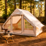 CARPA INFLABBLE CON DOBLE TECHO y BOMBA MANUAL 3 × 2,20 m - Imagen 5