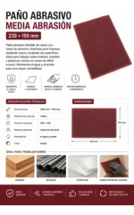 PAÑO ABRASIVO MEDIA ABRASION BAROVO PACK x 10 U - Imagen 8